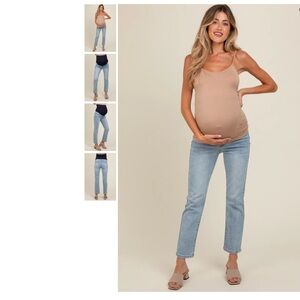 PinkBlush MATERNITY Jeans- Light Blue Jeans